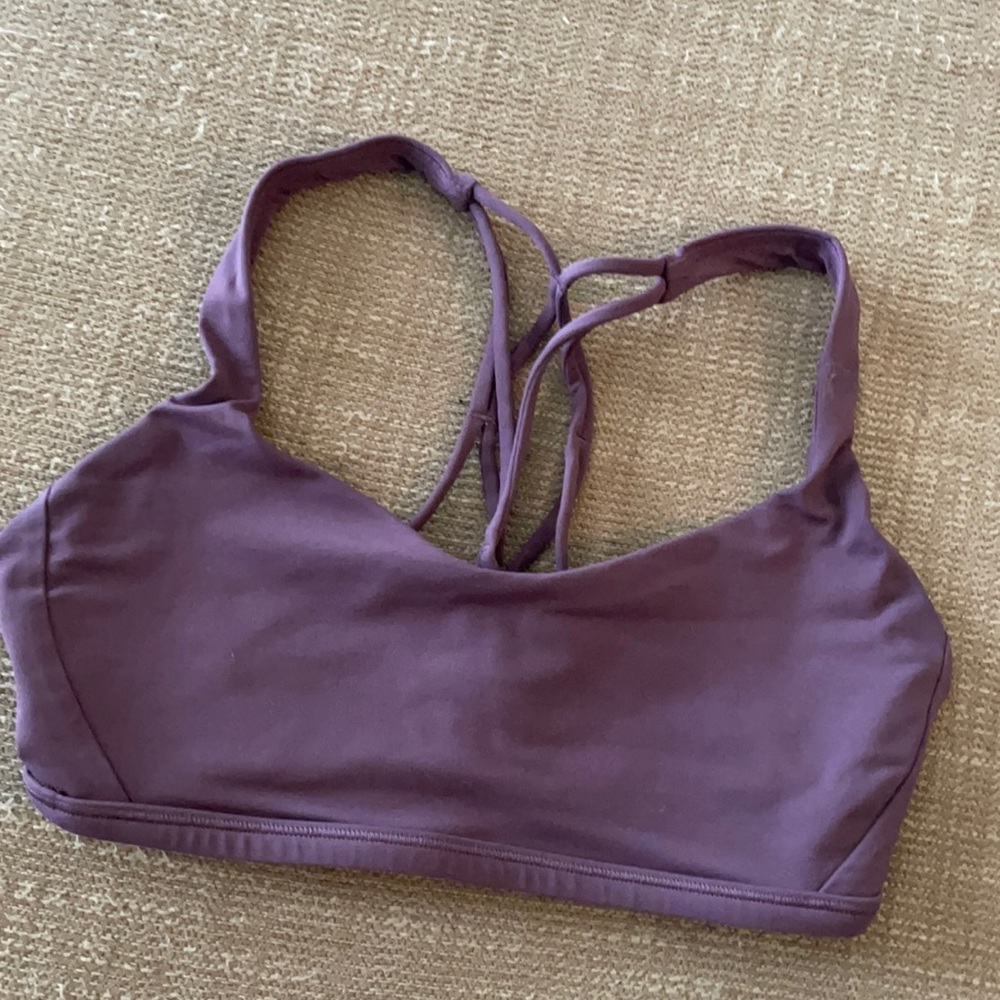 Purple Lululemon Strappy Sports Bra size 4